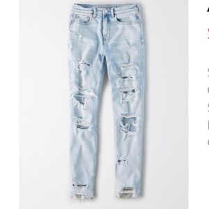 American Eagle distressed mom jeans - size 2